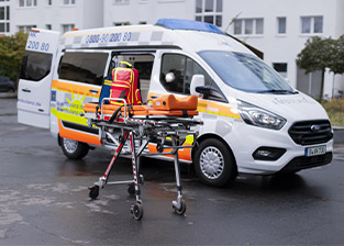 Krankentransportwagen KTW ABC Ambulanz Berlin — DIN EN 1789